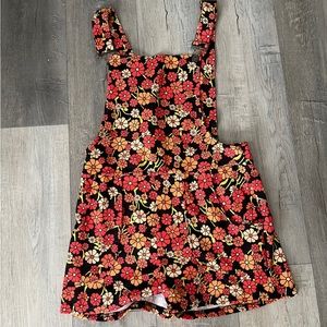 Floral overalls